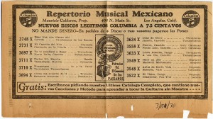 Repertorio Musical Mexicano Newspaper-Ad             